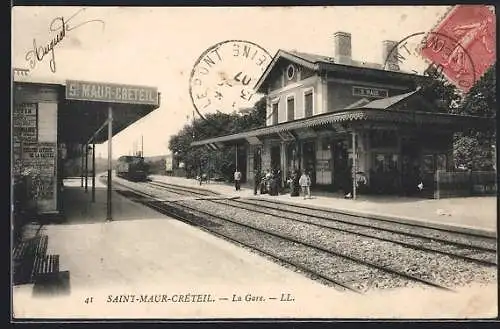 AK Saint-Maurel-Créteil, La Gare