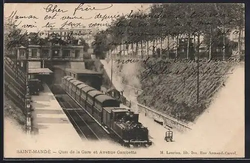 AK Saint-Mandé, Quai de la Gare et Avenue Gambetta