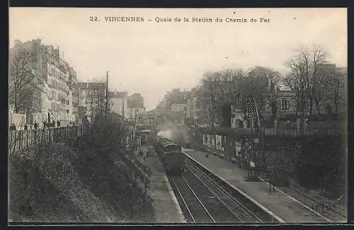 AK Vincennes, Quais de la Station du Chemin de Fer