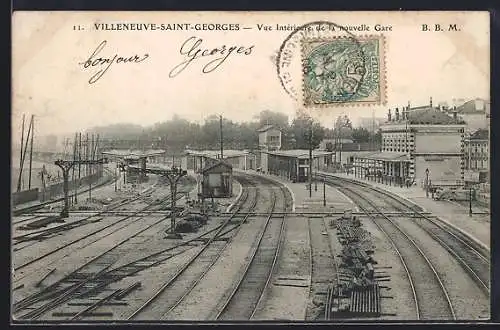 AK Villeneuve-Saint-Georges, Vue interieure de la nouvelle Gare