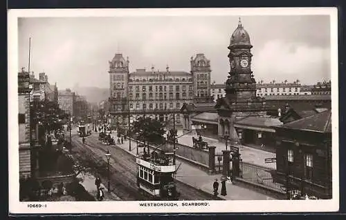 AK Scarboro, Westborough, Strassenbahn