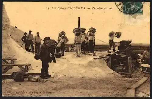 AK Hyères, Les Salins d`Hyères, Rècolte du sel