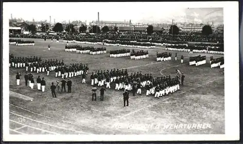 AK Innsbruck, 3. Bundesturnfest 1930, Abmarsch der Wehrturner