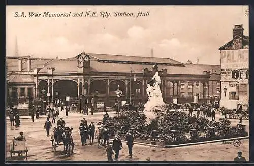AK Hull, S. A. War Memorial and N.E. Railway Station