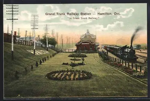 AK Hamilton /Ont., Grand Trunk Railway Station, On Grand Trunk Railway