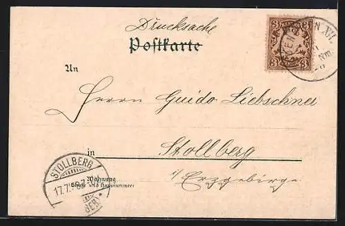 Lithographie München, Strassenpartie am Isarthor, Propyläen