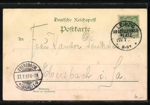 Lithographie Leipzig, Auerbach`s Keller, Frauen mit Weinflaschen