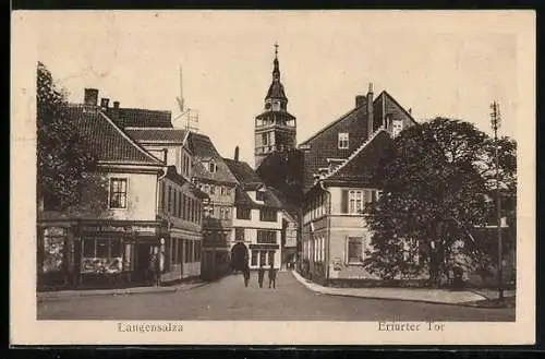 AK Langensalza, Strasse am Erfurter Tor