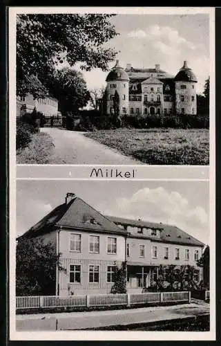 AK Milkel, Schloss, Gebäudeansicht