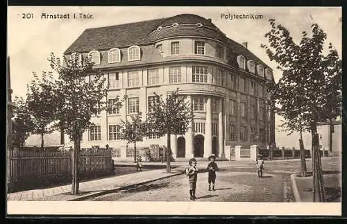 AK Arnstadt i. Thür., Eingang zum Polytechnikum
