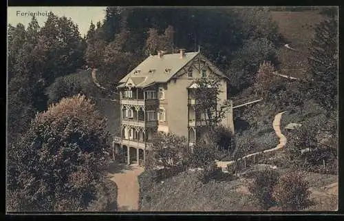 AK Lauenstein i. S., Ferienheim am Waldrand