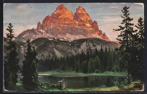 AK Misurina, Misurina-See und Drei Zinnen