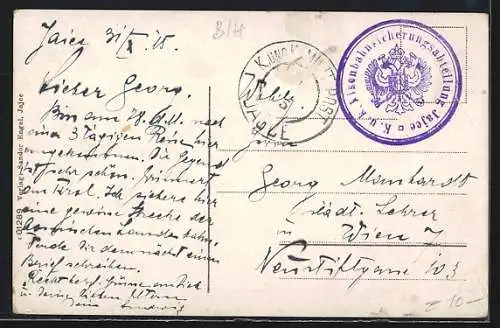 AK Jajce, Strassenpartie mit alter Wehranlage