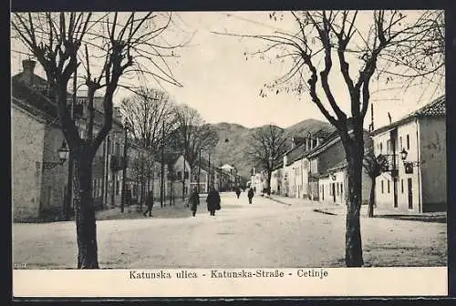 AK Cetinje / Cettigne, Katunska ulica-Katunska-Strasse
