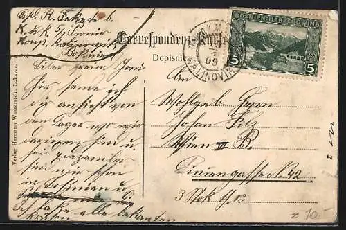 AK Kalinovik, Blick auf das Zelt-Lager