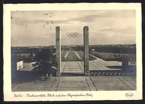AK Berlin, Reichssportfeld, Blick auf den Olympischen Platz