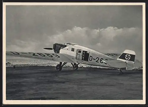 AK Ganzmetall-Kabinen-Flugzeug Junkers-Ju 33 Land, Passagier-, Fracht-, Luftbild- und Schädlingsbekämpfungsflugzeug, Hak