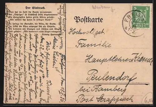 AK Knollen und Gemüse brechen in eine Düngemittelhandlung ein, da sie das Düngemittel so mögen