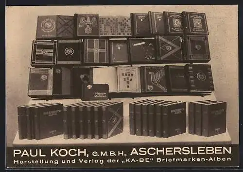 AK Aschersleben, Tag der Briefmarke 1939, Paul Koch GmbH, Herstellung und Verlag von der KA-BE Briefmarken-Alben