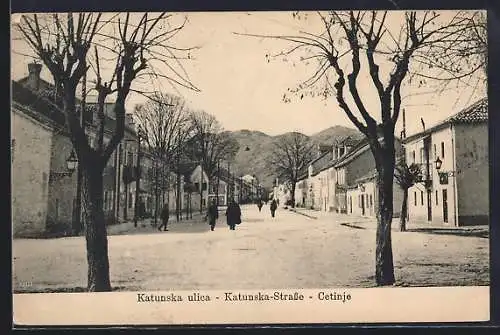 AK Cetinje / Cettigne, Katunska ulica-Katunska-Strasse