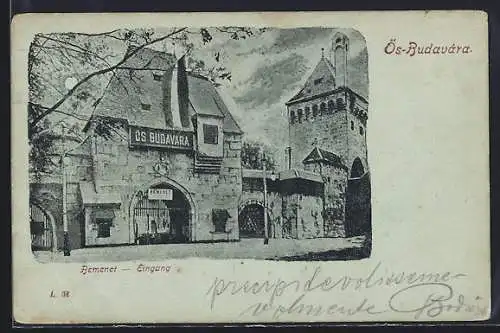 Mondschein-Lithographie Budapest, Ös-Budavára, Remenet