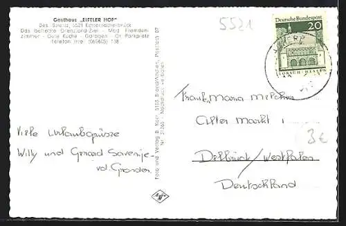 AK Echternacherbrück /Irrel, Campingplatz mit Ortspanorama