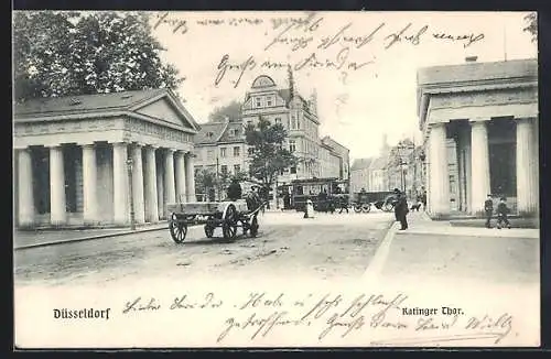 AK Düsseldorf, Blick auf das Ratinger Thor