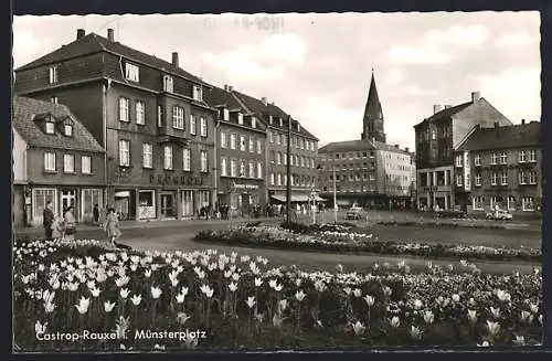 AK Castrop-Rauxel, Blick auf den Münsterplatz