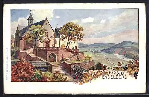 AK Grossheubach, Sicht auf Kloster Engelberg