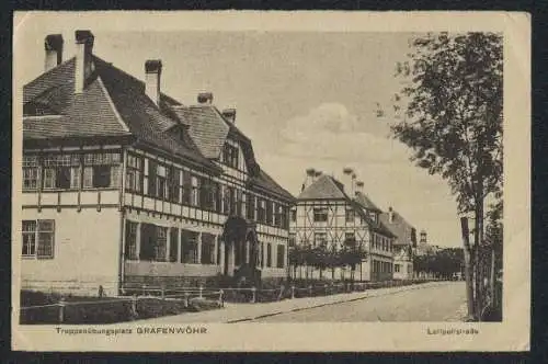 AK Grafenwöhr, Truppenübungsplatz, Luitpoltstrasse