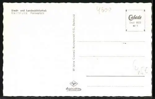 AK Dortmund, Menschen im Zeitrschriftenlesesaal der Stadt- und Landesbibliothek