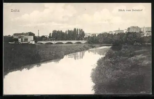 AK Zeitz, Blick vom Bahnhof