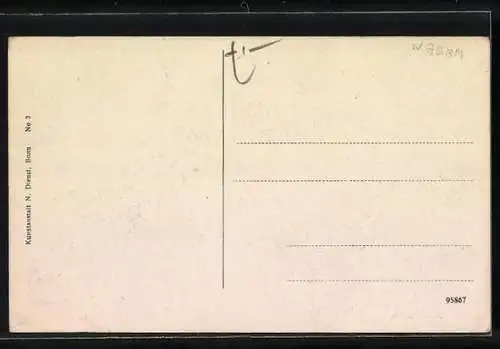 AK Bonn a. Rh., Marktplatz mit Rathaus