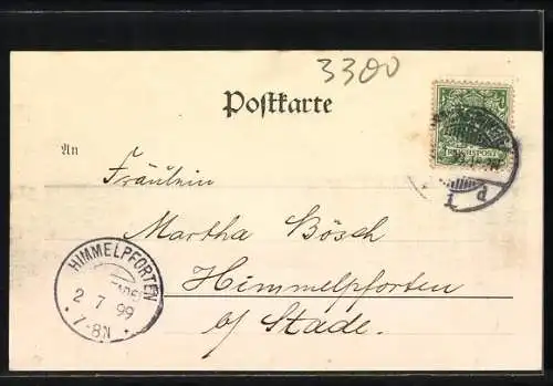 AK Braunschweig, Ruhfäutchenplatz mit Turmgebäuden