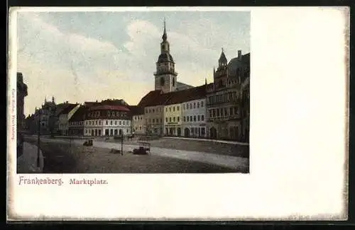 AK Frankenberg / Sachsen, Marktplatz