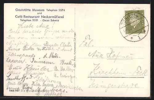 AK Tübingen, Partie mit Eberhardbrücke