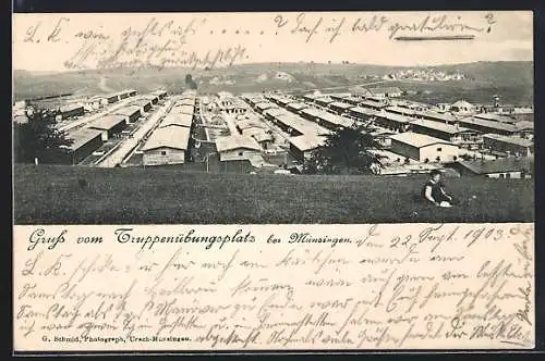 AK Münsingen, Die Baracken des Truppenübungsplatzes