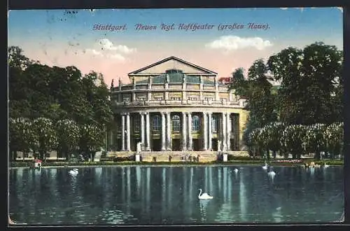 AK Stuttgart, Neues Kgl. Hoftheater, Grosses Haus