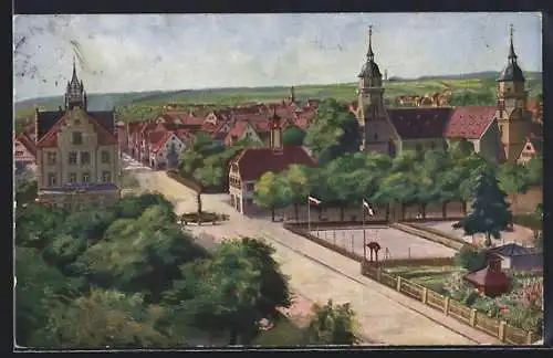AK Freudenstadt, Marktplatz mit Umgebung