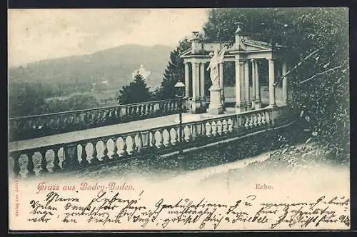 AK Baden-Baden, Echo mit Blick ins Tal