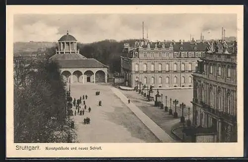 AK Stuttgart, Kunstgebäude und neues Schloss