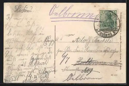 AK Stuttgart, Kaiser Wilhelm-Denkmal