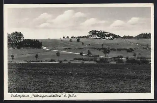 AK Gotha, Boxberghaus Thüringerwaldblick, Bes. Martha Hemmann