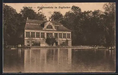 AK München-Schwabing, Kleinhesselohe im Englischen Garten