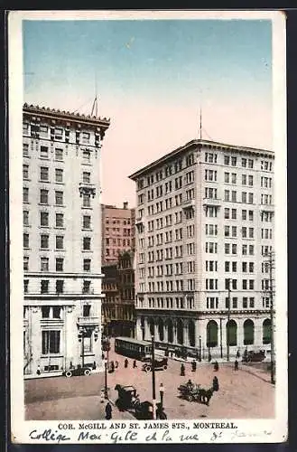 AK Montreal, Cor. McGill and St. James Sts.