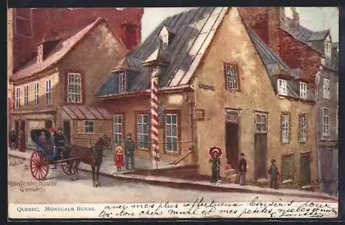 Künstler-AK Quebec, Montcalm House