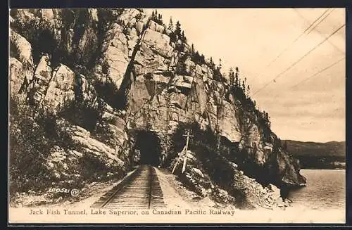 AK Lake Superior, Jack Fish Tunnel, on Canadian Pacific Railway