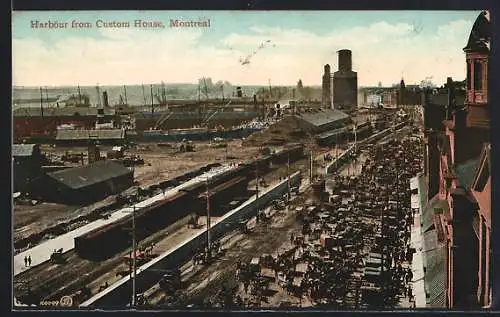 AK Montreal, Harbour from Custom House, Hafen