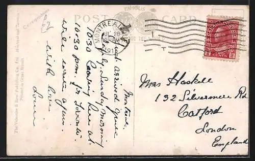 AK Montreal, Harbour from Custom House, Hafen