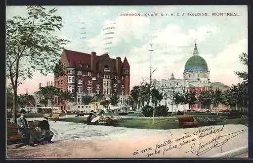 AK Montreal, Dominion Square & Y. M. C. A. Building